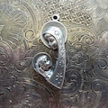 Minimalist ITALIAN Mid-Century Blessed Virgin Mary Mother Of God Madonna With Infant Jesus Holy Medal, Catholic Religious Pendant Medallion!