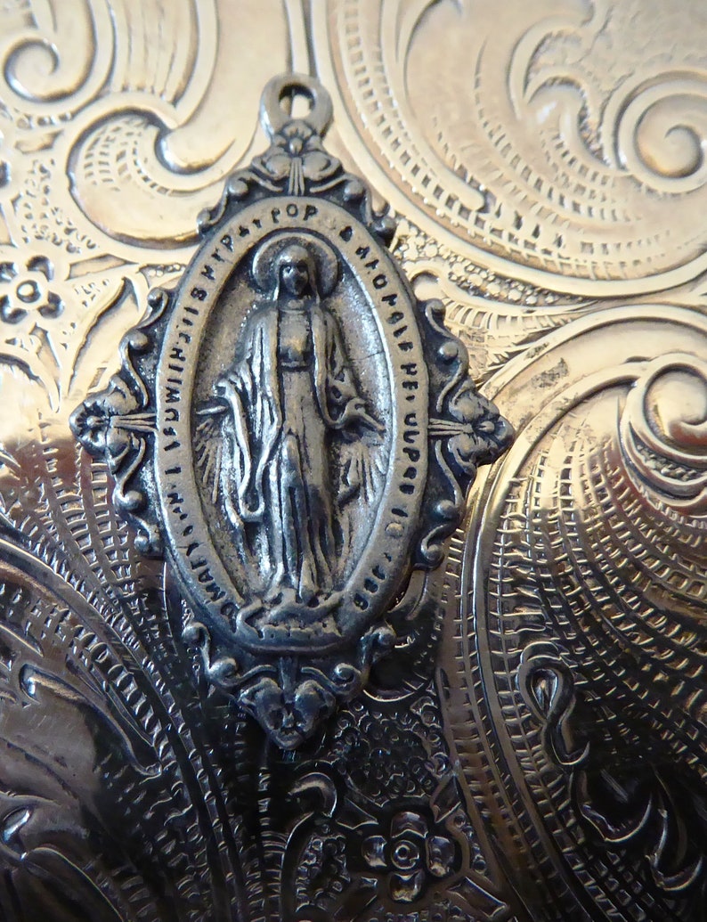 RARE Blessed Virgin Immaculate Mary Mother Of God French Etsy