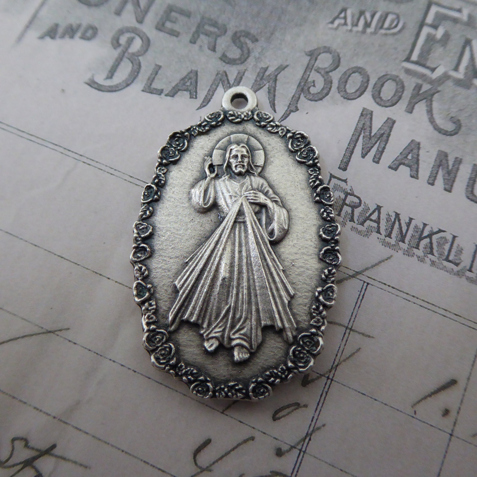 Blooming Roses Our Lady of Guadalupe & Divine Mercy Medal Religious ...