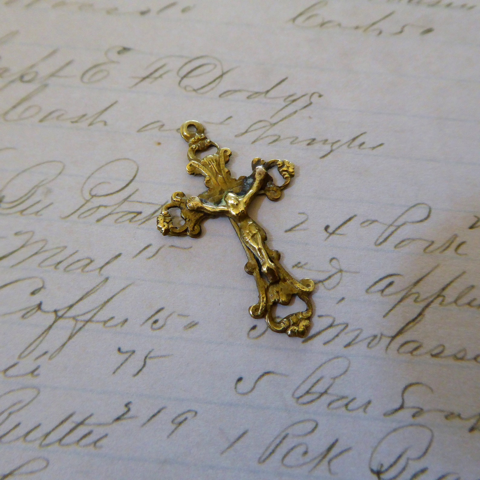 Bronze Victorian Gothic Fleur De Lis & Sunburst Rosary Etsy