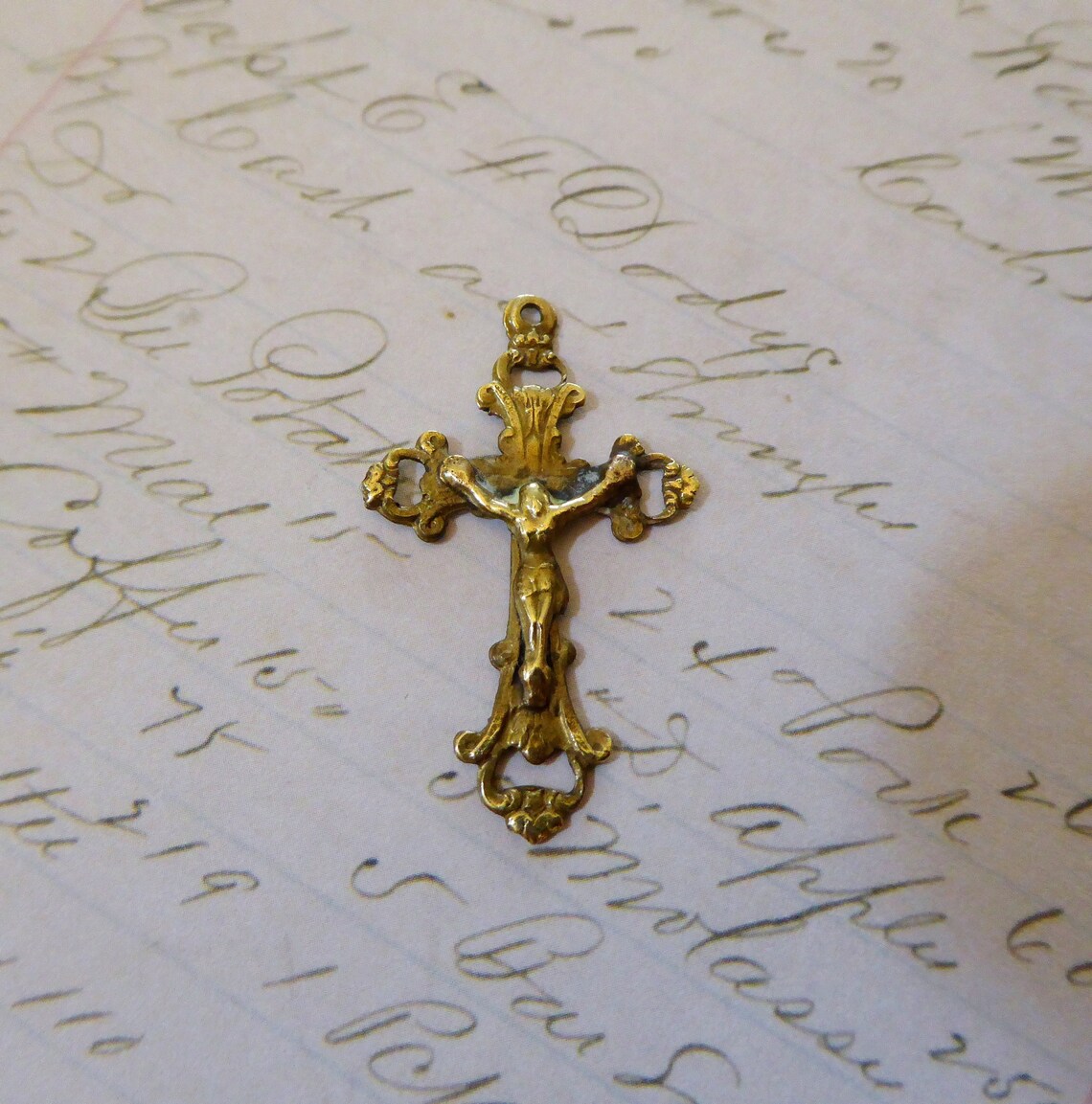 Bronze Victorian Gothic Fleur De Lis & Sunburst Rosary Etsy