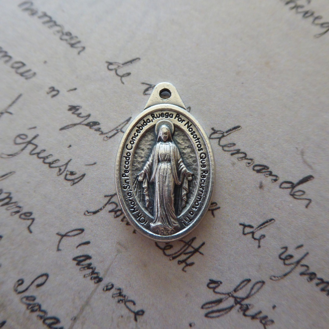 Blessed Virgin Mary Miraculous Medal of the Immaculate Conception 1830 ...