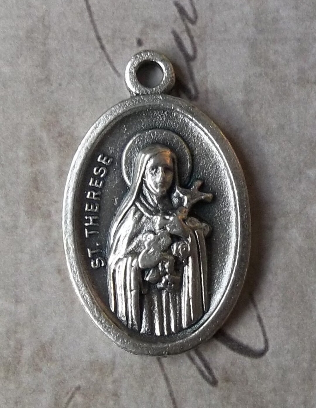 Little Flower Pendant Saint Therese Of Lisieux Pendant Necklace – 3/4 ...