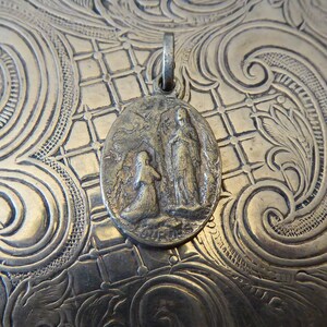 VINTAGE Our Lady of Lourdes - Blessed Virgin Mary - Saint Bernadette ...