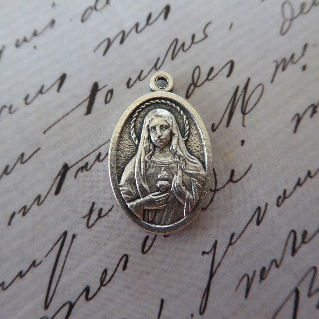 Sacred Heart of Jesus & the Immaculate Blessed Virgin Mary Vintage ...