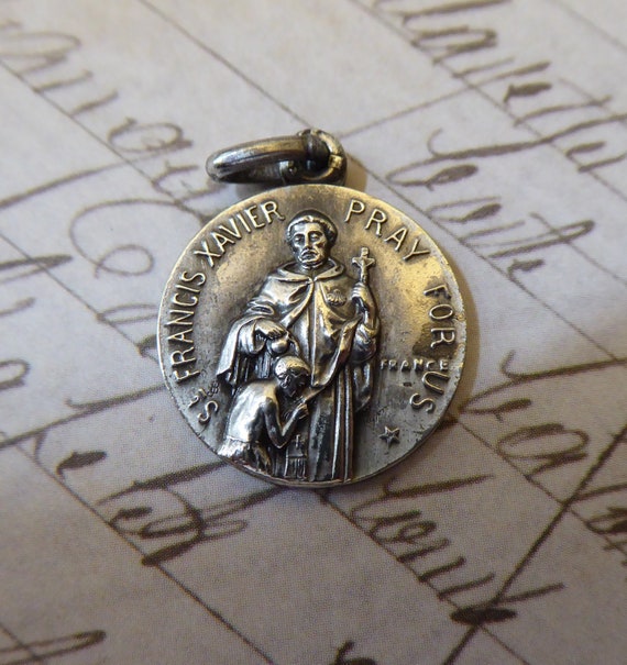 Basque Catholic Religious Medal Saint Ignatius Loyola Patron Image 0