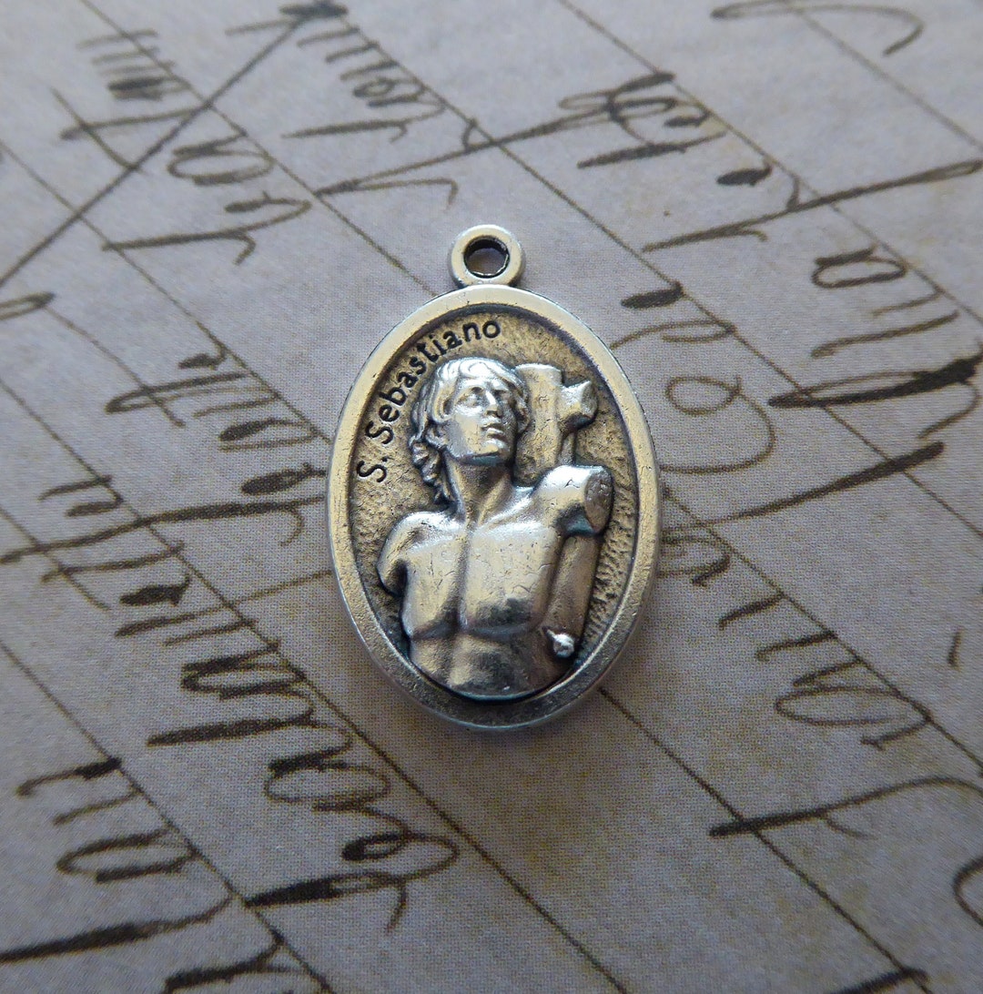 San Sebastiano Santo Cattolico Italiano Medaglia Religiosa Patrono