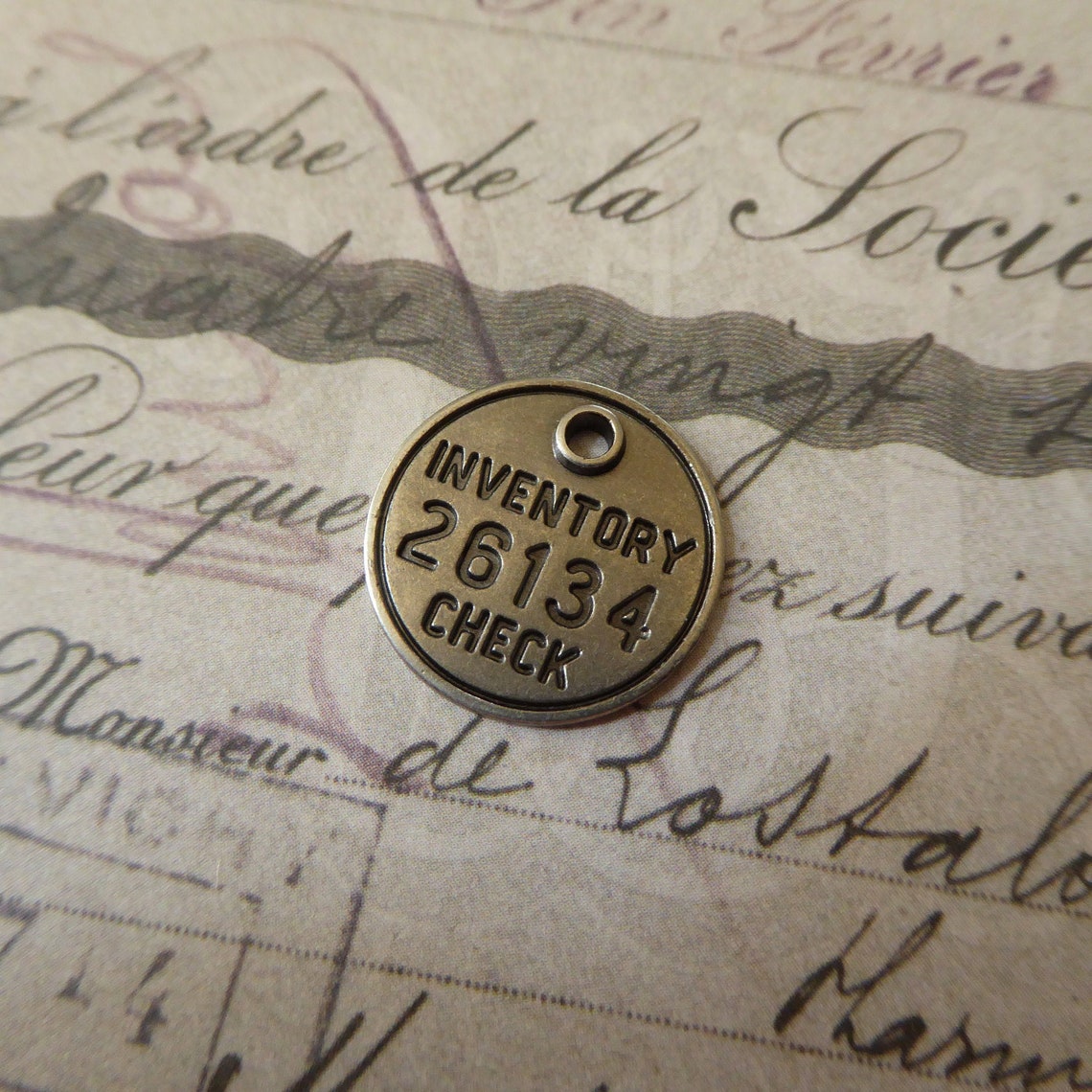 Steel Inventory Check Factory Tag 26134 Industrial Style - Etsy