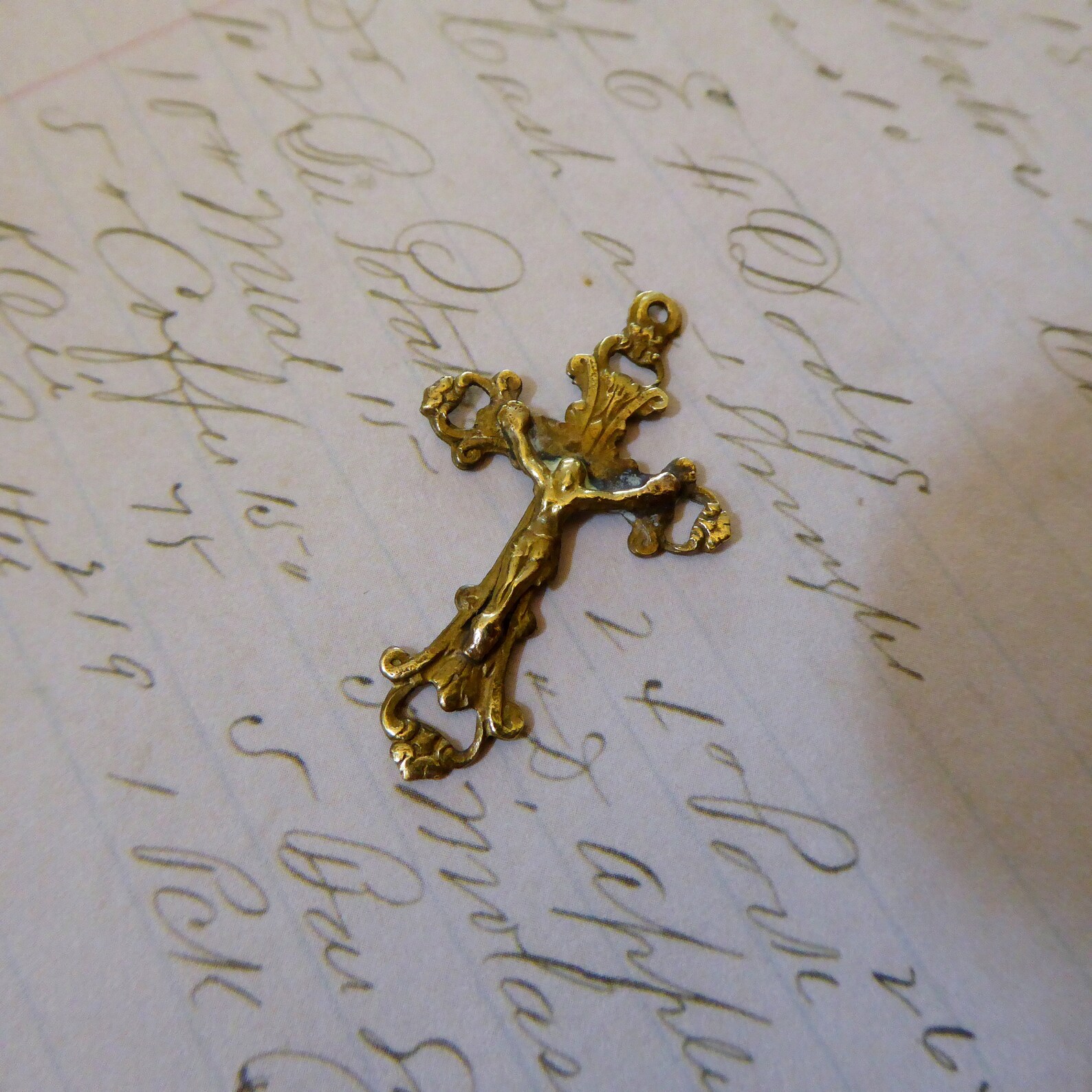 Bronze Victorian Gothic Fleur De Lis & Sunburst Rosary Etsy