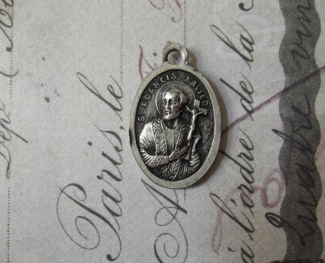Old Basque Catholic Medal Saint Francis Xavier Patron of Foreign ...