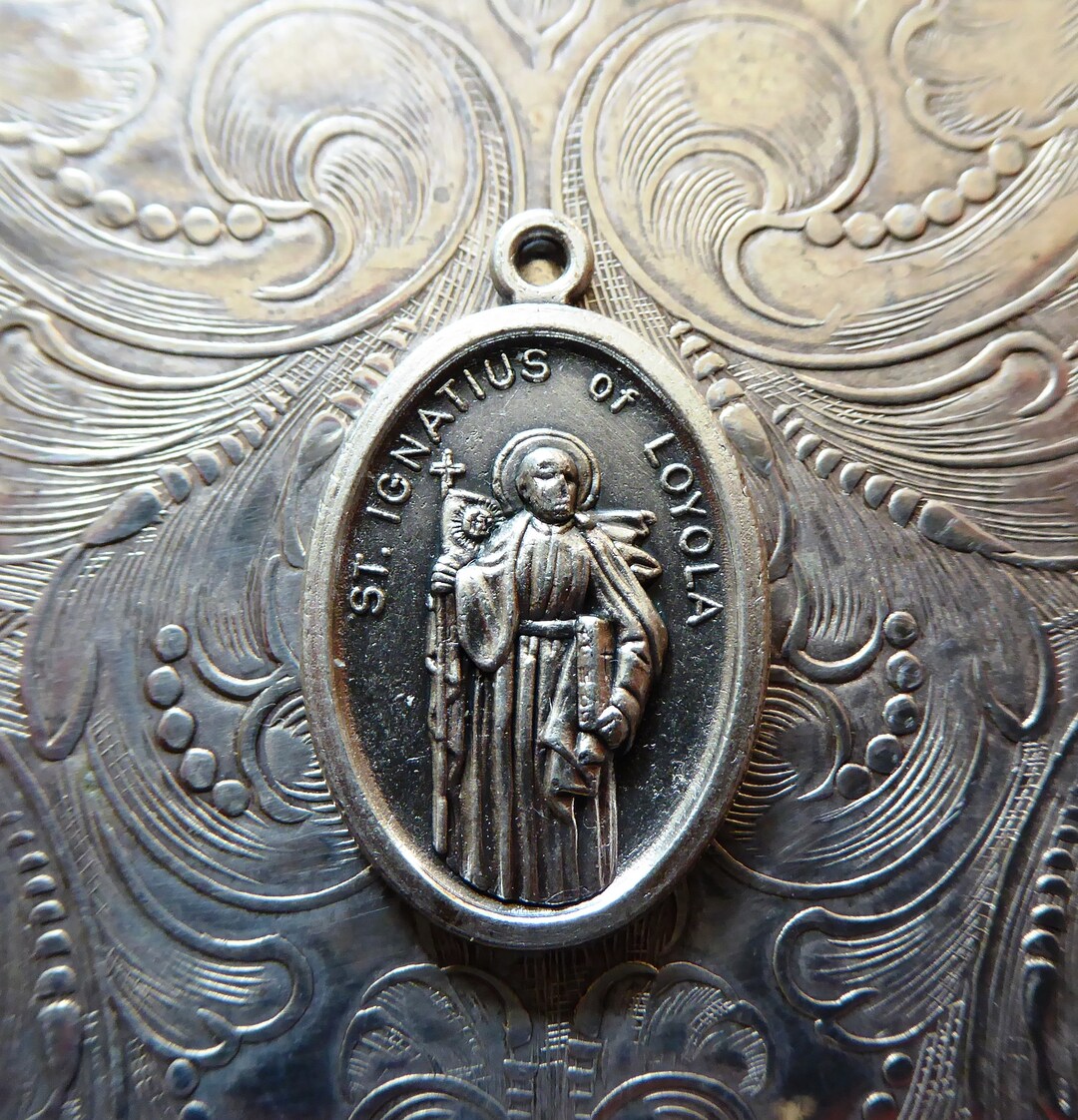 Basque Jesuits Basque Holy Catholic Religious Medal Saint Ignatius of Loyola Patron of ...