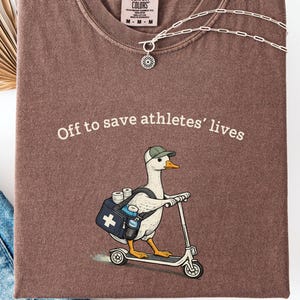 Athletic Trainer Goose Tshirt, Save Athlete’s Lives Shirt, Sports Medicine Tee, Sports Trainer Shirt, Student AT Gift