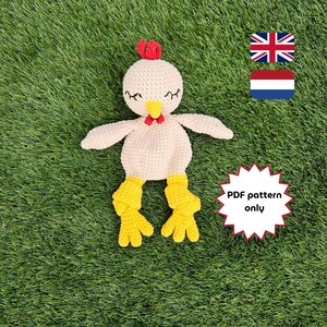 Hannah the Chicken Crochet Pattern – Amigurumi DIY Plush Toy Tutorial – Instant Digital Download