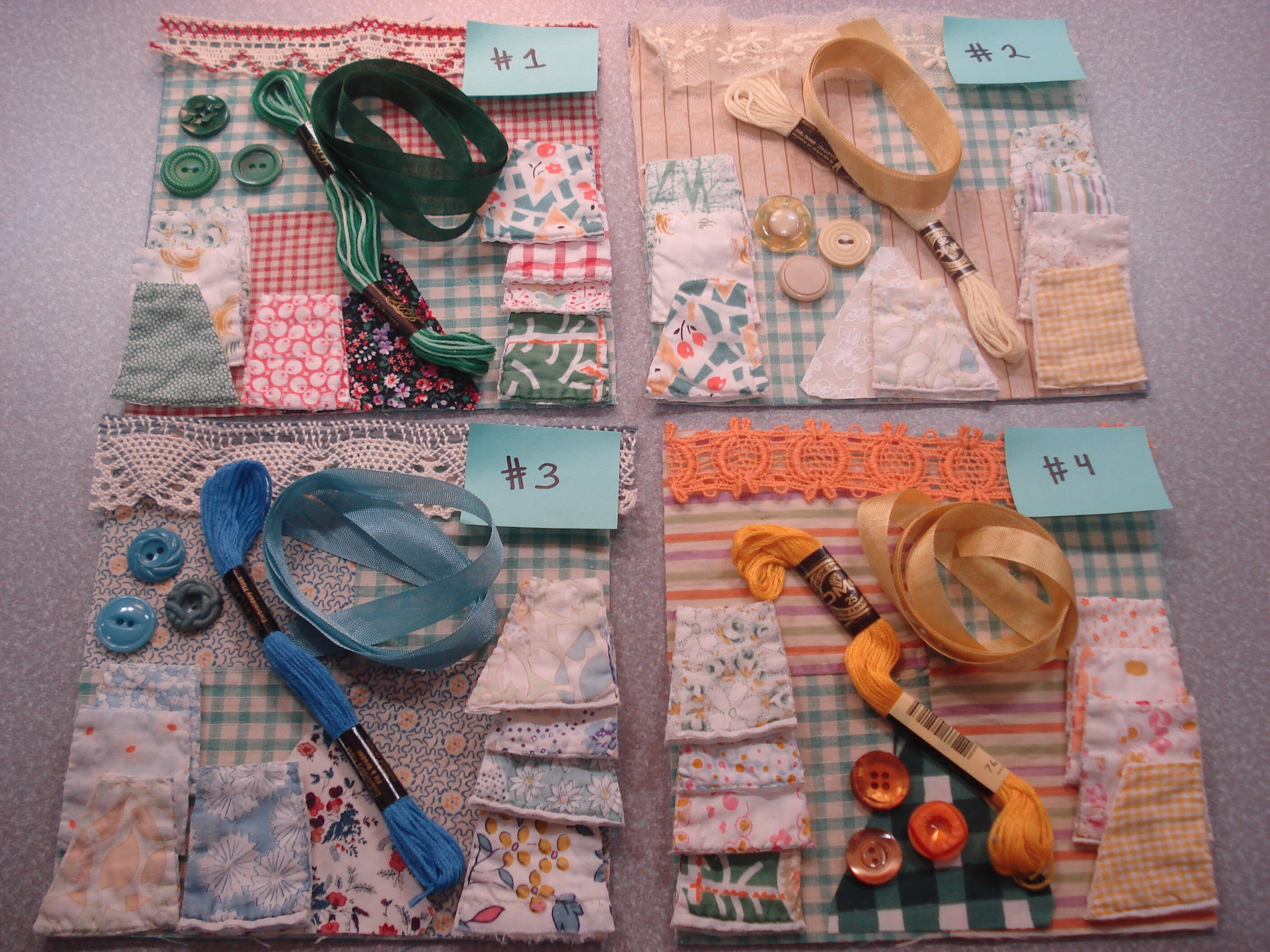 Vintage Slow Stitch Kits Inspiration Sewing Kits Junk Etsy