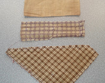 Not Reproduction Authentic #43 Hand Pieced Antique 1860/'s Civil War Era Patchwork Quilt Block /& 2 Fabric Pieces