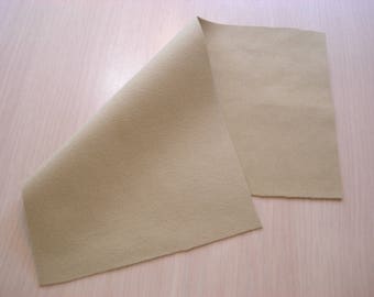 Ultra Suede - Honey - Fabric Block -  Beading & Craft Projects - Reenactment Accessories - 6" x 12"
