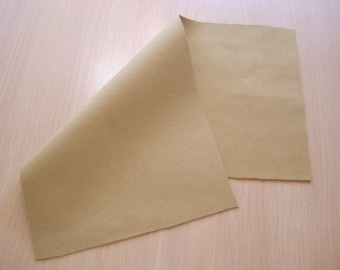 Ultra Suede - Honey - Fabric Block -  Beading & Craft Projects - Reenactment Accessories - 6" x 12"