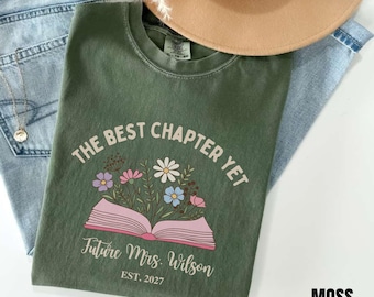 Personalized Future Mrs Shirt, Custom Last Name Engagement Bride to Be Tee, Newly Engaged Couple Gift, Bridal Shower Party Wifey Present Est