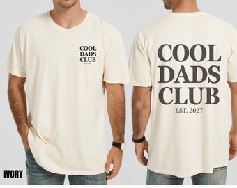 Cool Dads Club Shirt, Comfort Colors New Est Daddy Graphic Te, Gift for Dada to Be, Funny Husband Gift, Father's Day Present, Retro Dad