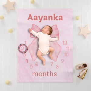 Nepali Personalized Baby Girl Soft Fleece Baby Blanket, Nepali Nursery Decor, Nepalese Himalaya Blanket, Nepali Baby Cozy Gift, Nepali Kid