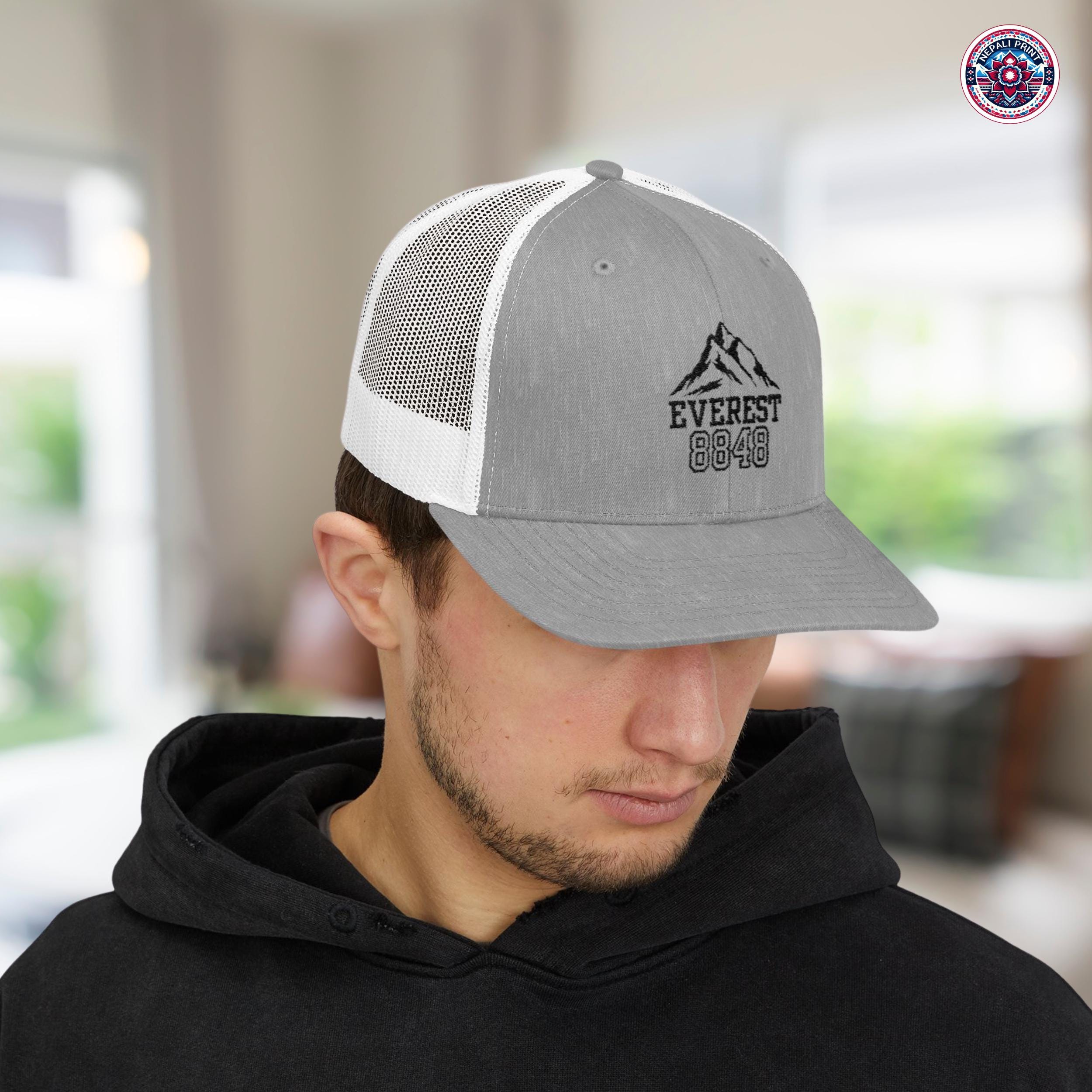 エベレスト デザインマット NEPAL 8848M Everest 8848 Trucker Cap: Nepali Adventure Hiking Gear - Etsy Canada