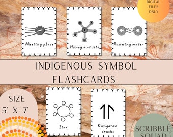 Indigenous Symbol Flashcards | Community | Aboriginal Symbols | First Nations | Classroom Resources | EYLF | Perspectives | Cultural | EYLF