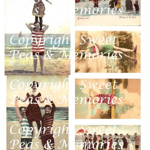 Bathing Cuties Digital Collage Sheet