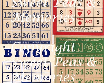 Bingo Digital Collage Sheet
