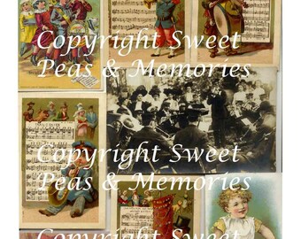 Music Digital Collage Sheet
