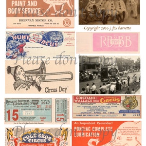 Bring mich zum digitalen Collage-Blatt „Zirkus“.