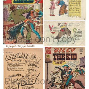Western Kid Digital Collage Sheet