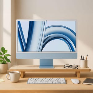 Wood Monitor Stand. Wooden Monitor Stand. Laptop Stand. Monitor Riser. Desk Accessories. Speaker Stand. Desk Shelf.