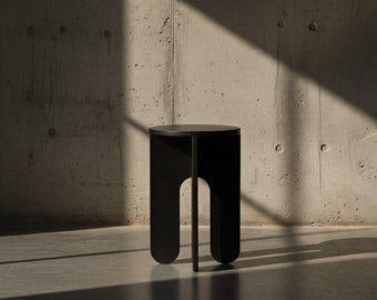 Stained Wooden Stool. Modern Side Table. Indoor Plant Stand. Small Side Table. Modern Plant Stand. End Table. Laptop Table. Bedside Table.