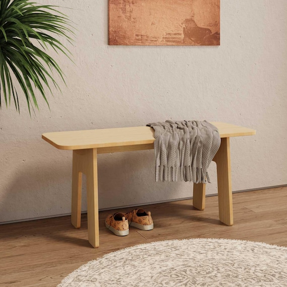 Mid Century Bench. Entryway Bench. Entry Way Bench. Dining Table Bench. Modern Bench. Mud Room Bench. Small Bench. Bedroom Bench.