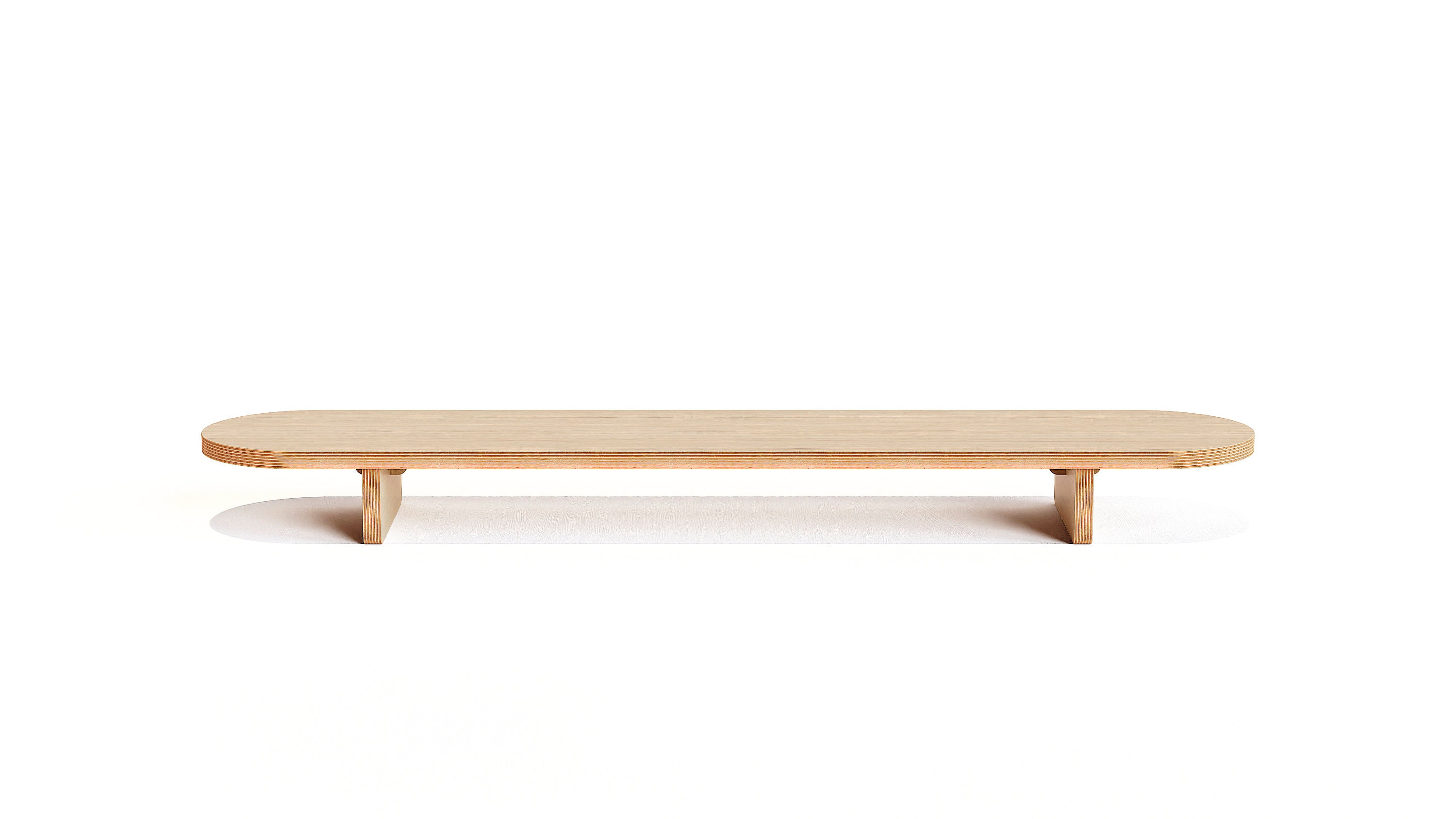 Oval Wood Monitor Stand. Wooden Monitor Stand. Laptop Stand. Monitor ...