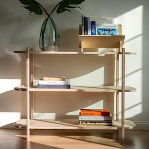 Mid Century Bookcase. Modern Bookcase. Industrial Bookcase. Small Bookcase. Book Stand. Wood Bookcase. Kids Book Shelf.