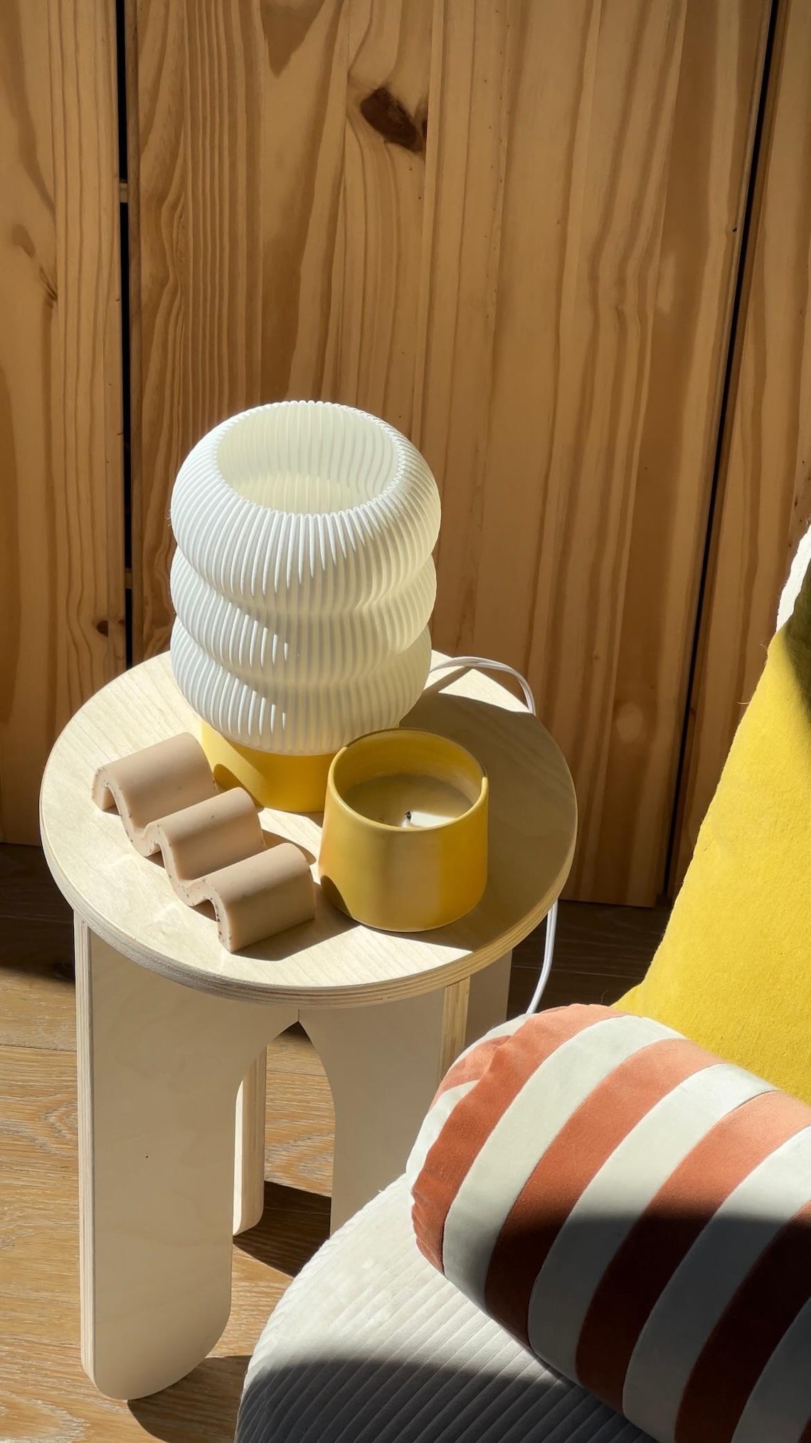 Wooden Stool. Modern Side Table. Indoor Plant Stand. Small Side Table. Modern Plant Stand. End Table. Laptop Table. Bedside Table. image 3