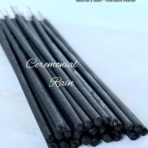 Fred Soll's® Premium Ceremonial Rain Incense, Resin ON A Stick®, Handmade in the USA