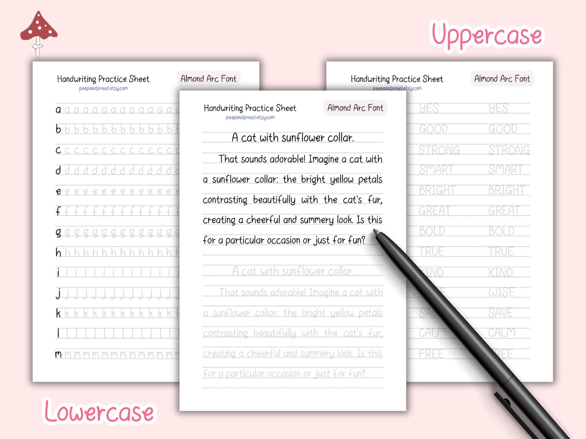 Handwriting Practice Sheet, Handwriting Workbook, Handwritten Scribble ...