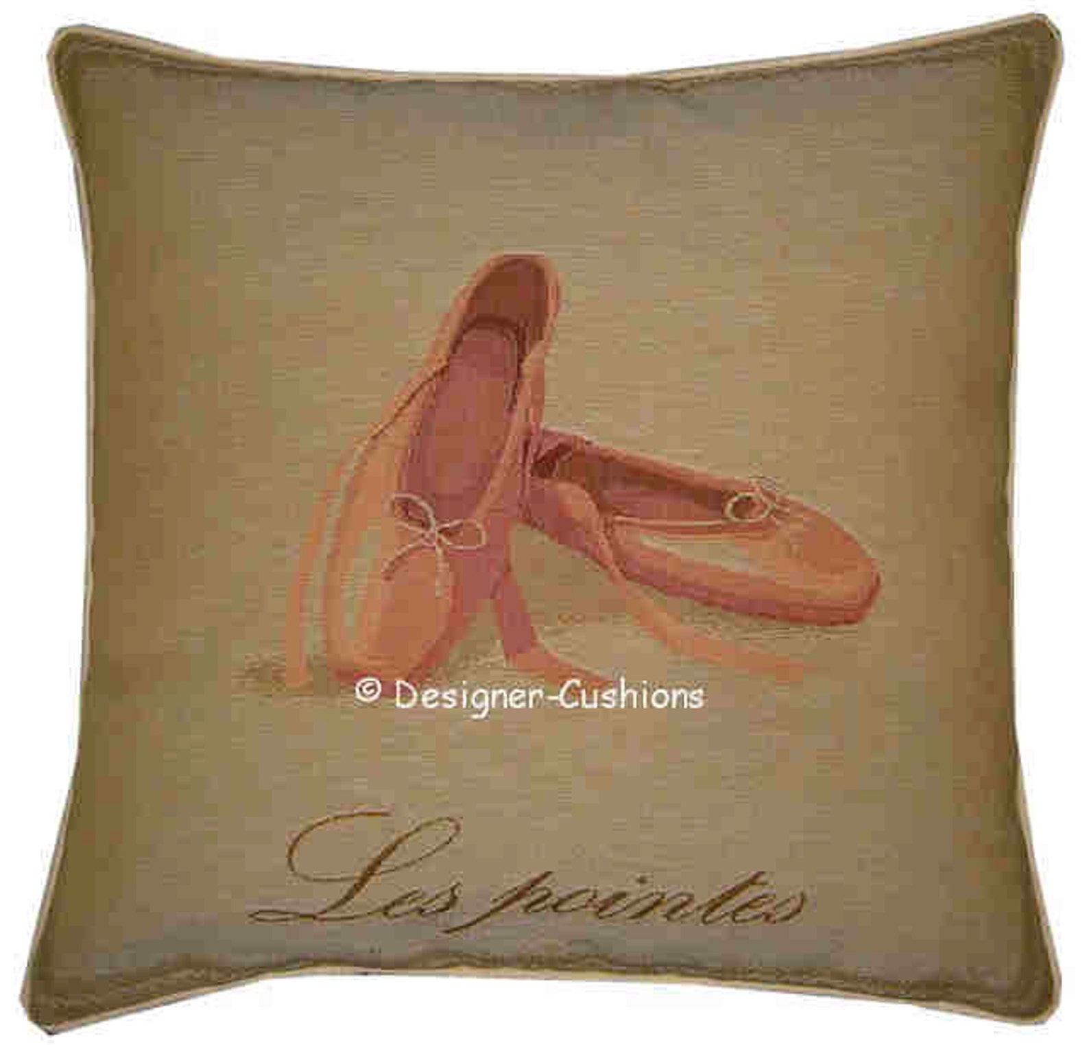 ballet shoes tapestry cushion sham