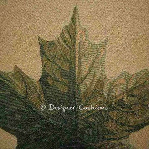 Leaf Design No 1 Tapestry Cushion Cover Sham image 2