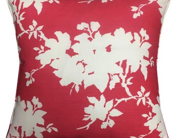 Designers Guild Jasper Conran 'Sprig' in the Red & White Colourway Cushion Pillow Cover 18" (45cm)