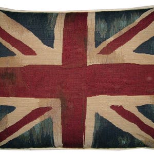 Vintage Union Jack British Flag Tapestry Cushion Pillow Cover