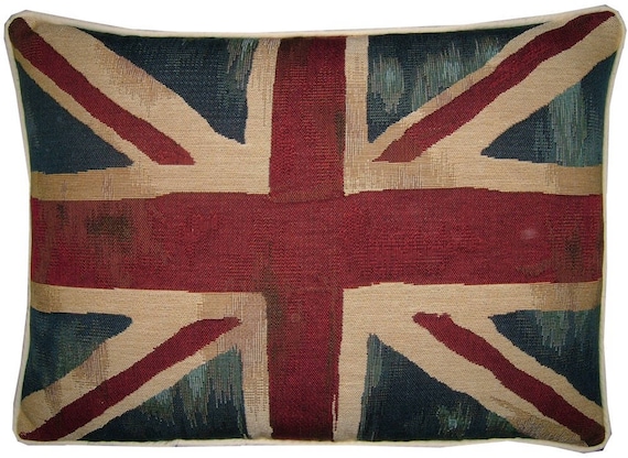 union jack tapestry cushion