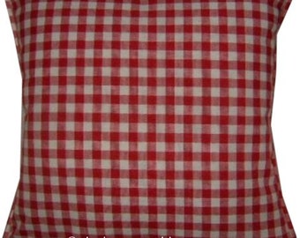 Cushion Cover Sham Laura Ashley Gingham Scarlet Fabric