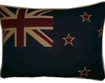 New Zealand Kiwi Flag Woven Tapestry Cushion Pillow Cover