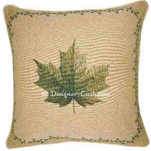 Leaf Design No 1 Tapestry Cushion Cover Sham image 1