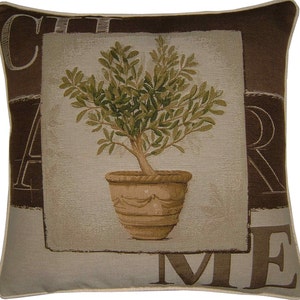 Charme Tree in Pot Design No 1 Tapestry Cushion Cover Sham