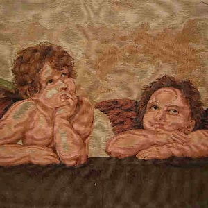 Raffael Cherubs Oblong Tapestry Cushion Pillow Cover