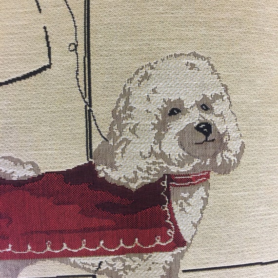 Bichon French Baker Dog Fashion Tapestry Cushion Sham Bichon French Baker Dog Fashion Tapestry Cushion Sham
